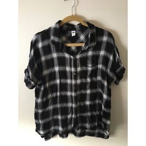 Short sleeve flannel